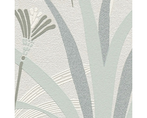 Nahaufnahme einer Tapete mit Pflanzenmuster