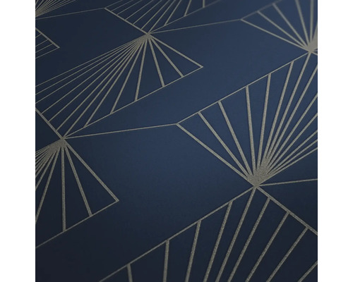 Tapete mit geometrischem Fächer Design