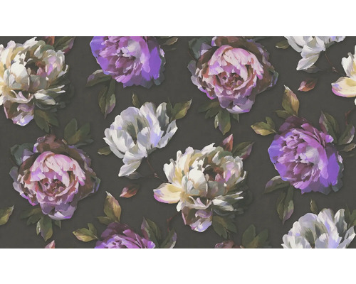 Papier peint à motif floral