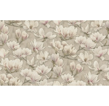 Tapete mit Magnolienblütenmuster