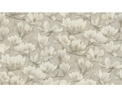 Papier peint avec motif de fleurs de magnolia pour la décoration murale
