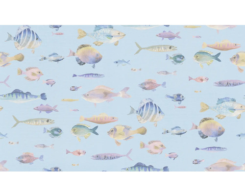 Papier peint avec motif de poissons