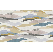 Papier peint avec motif de montagne abstraite