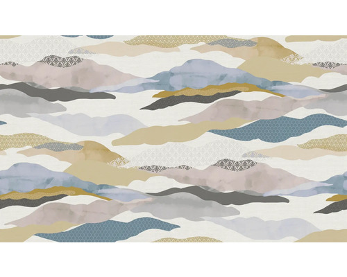 Papier peint avec motif de montagne abstraite