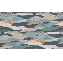 Papier peint avec motif de nuages abstraits