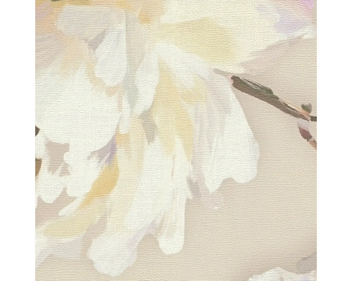 Gros plan d''un papier peint à motif floral