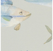 Papier peint avec motif de poissons et d''étoiles de mer