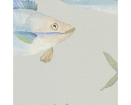 Papier peint avec motif de poissons et d''étoiles de mer