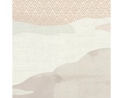 Papier peint avec motifs géométriques et texture légère