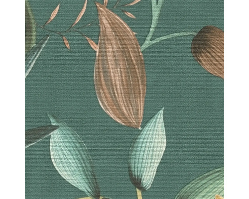 Gros plan d''un papier peint texturé avec un motif de feuilles