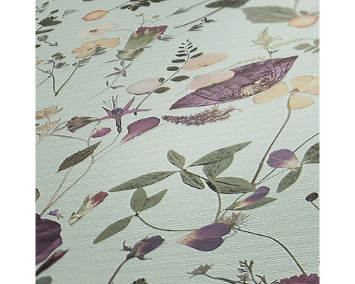 Nahaufnahme einer Tapete mit Blumenmuster