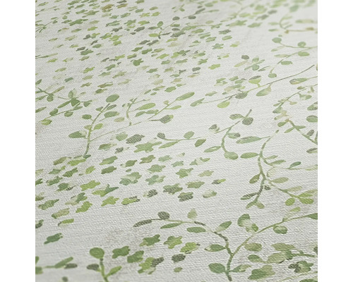 Papier peint avec motif de plantes vertes