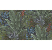 Tapete mit Pflanzenmotiven im Dschungelstil