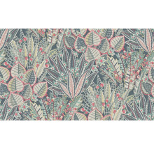 Detailansicht einer Tapete mit Dschungelmotiven