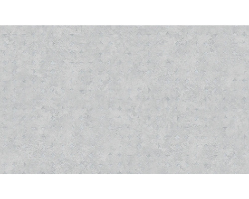 Nahaufnahme der Textur einer grauen Tapete mit einem dezenten geometrischen Muster