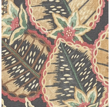 Tapete mit floralem und Federmuster