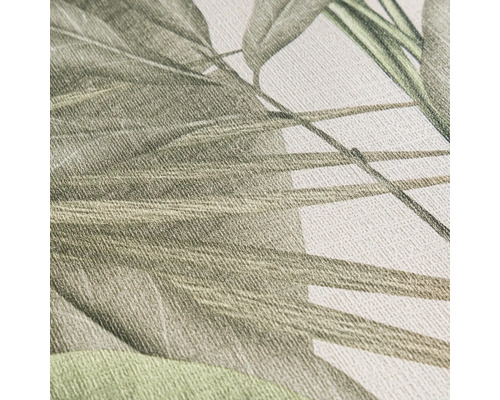 Nahaufnahme einer Tapete mit Pflanzenmuster