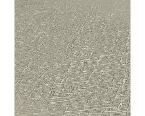 Nahaufnahme einer grauen Vinyltapete mit strukturierter Oberfläche