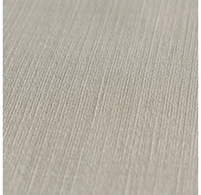 Nahaufnahme einer beigen Tapete mit Leinenstruktur