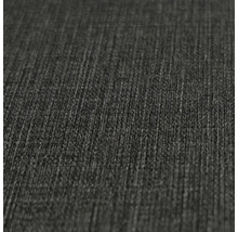 Nahaufnahme einer dunklen Textiltapete mit feiner Textur