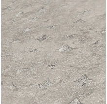 Nahaufnahme einer grauen Vinyltapete mit Rautenmuster