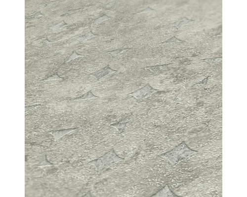 Nahaufnahme einer grauen Vinylbodenfliese mit strukturierter Oberfläche