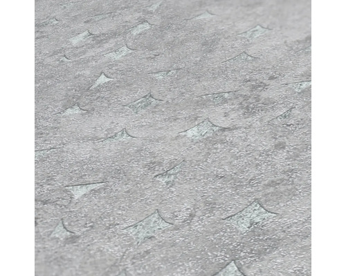 Nahaufnahme einer grauen Vinyltapete mit Muster