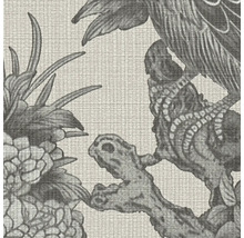 Gros plan d''un papier peint avec motif d''oiseau et d''ananas