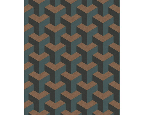 Papier peint avec motif géométrique de cube 3D