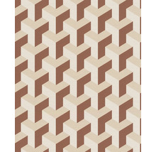 Motif de papier peint graphique avec un aspect tridimensionnel