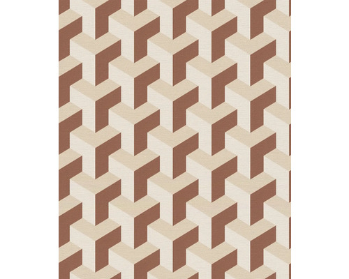 Motif de papier peint graphique avec un aspect tridimensionnel