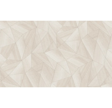 Papier peint avec motif géométrique triangulaire aspect bois