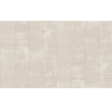 Beige Vliestapete mit Streifenmuster