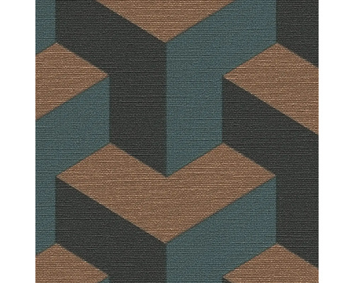 Papier peint avec motif géométrique de cube 3D