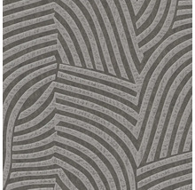 Papier peint avec motif géométrique composé de courbes et de lignes