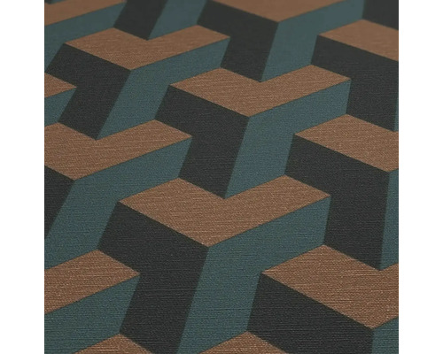 Papier peint avec motif géométrique 3D