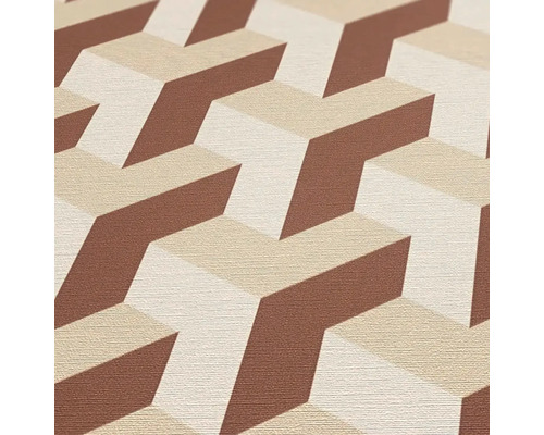 Papier peint avec motif graphique 3D pour la décoration murale