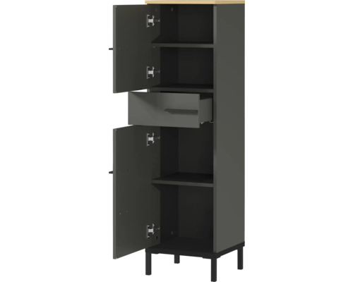 Armoire avec étagères, tiroir et portes