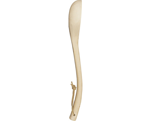 Spatule à pagaie en bois avec lanière en cuir