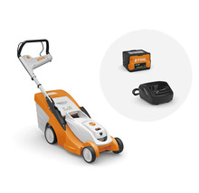 Tondeuse à gazon à batterie avec batterie et chargeur