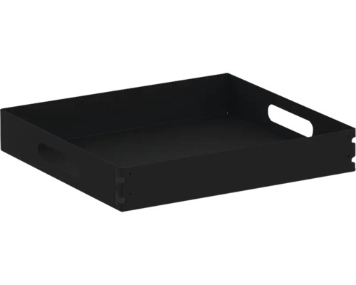 Boîte à outils noire avec poignées pour l''organisation de l''atelier