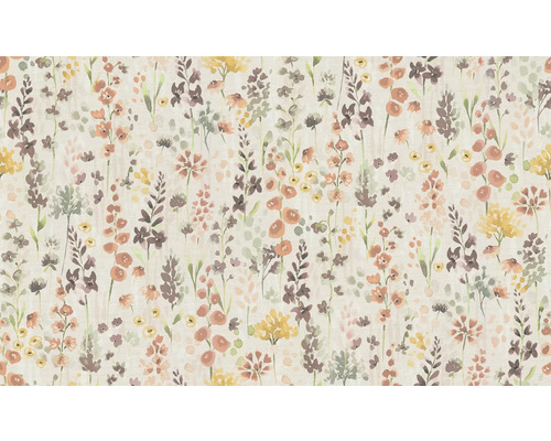Papier peint textile avec motif floral