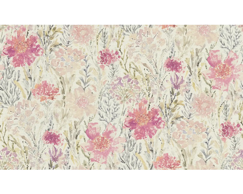 Papier peint à motif floral