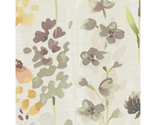 Papier peint à motif floral