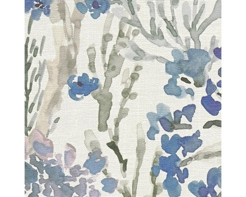 Gros plan d''un papier peint à motif floral