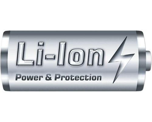 Pile lithium-ion avec symbole d''éclair