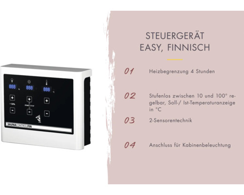 Saunasteuergerät zur Steuerung einer finnischen Sauna