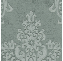 Nahaufnahme einer strukturierten Tapete mit dekorativen floralen Mustern