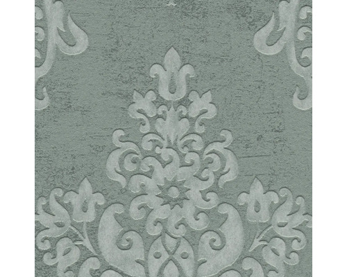 Nahaufnahme einer strukturierten Tapete mit dekorativen floralen Mustern