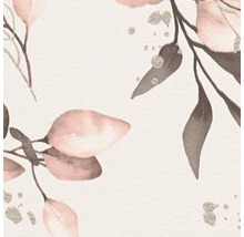 Illustration mit Blättern und silbernen Akzenten